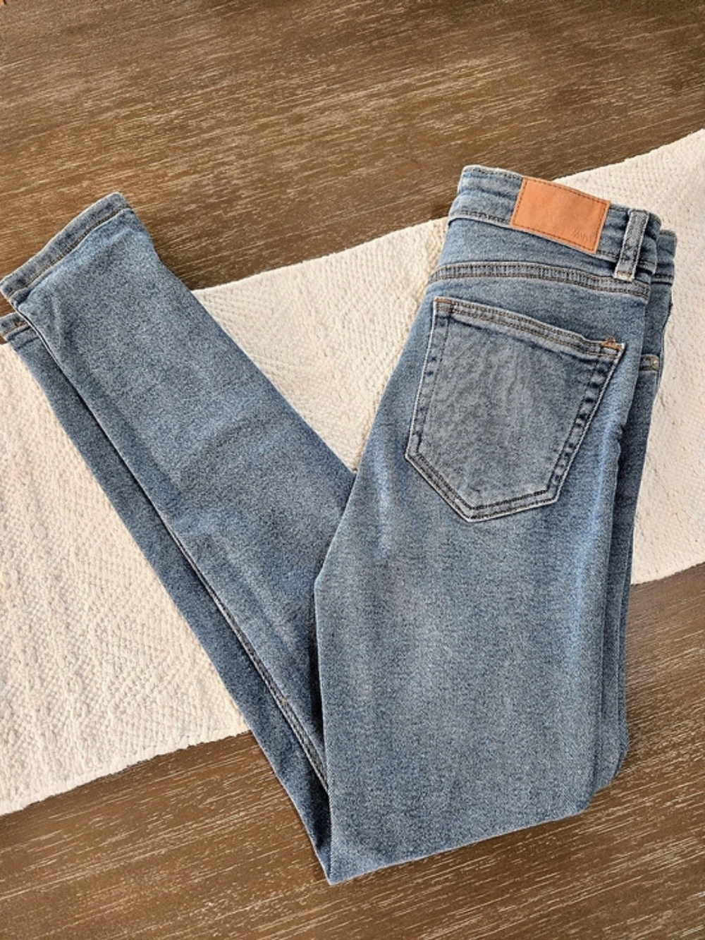 Zara Blue High Waist Jeans SIZE 6